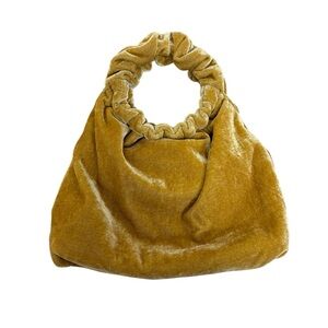 Sole Society Velvet Mustard Ring Handbag